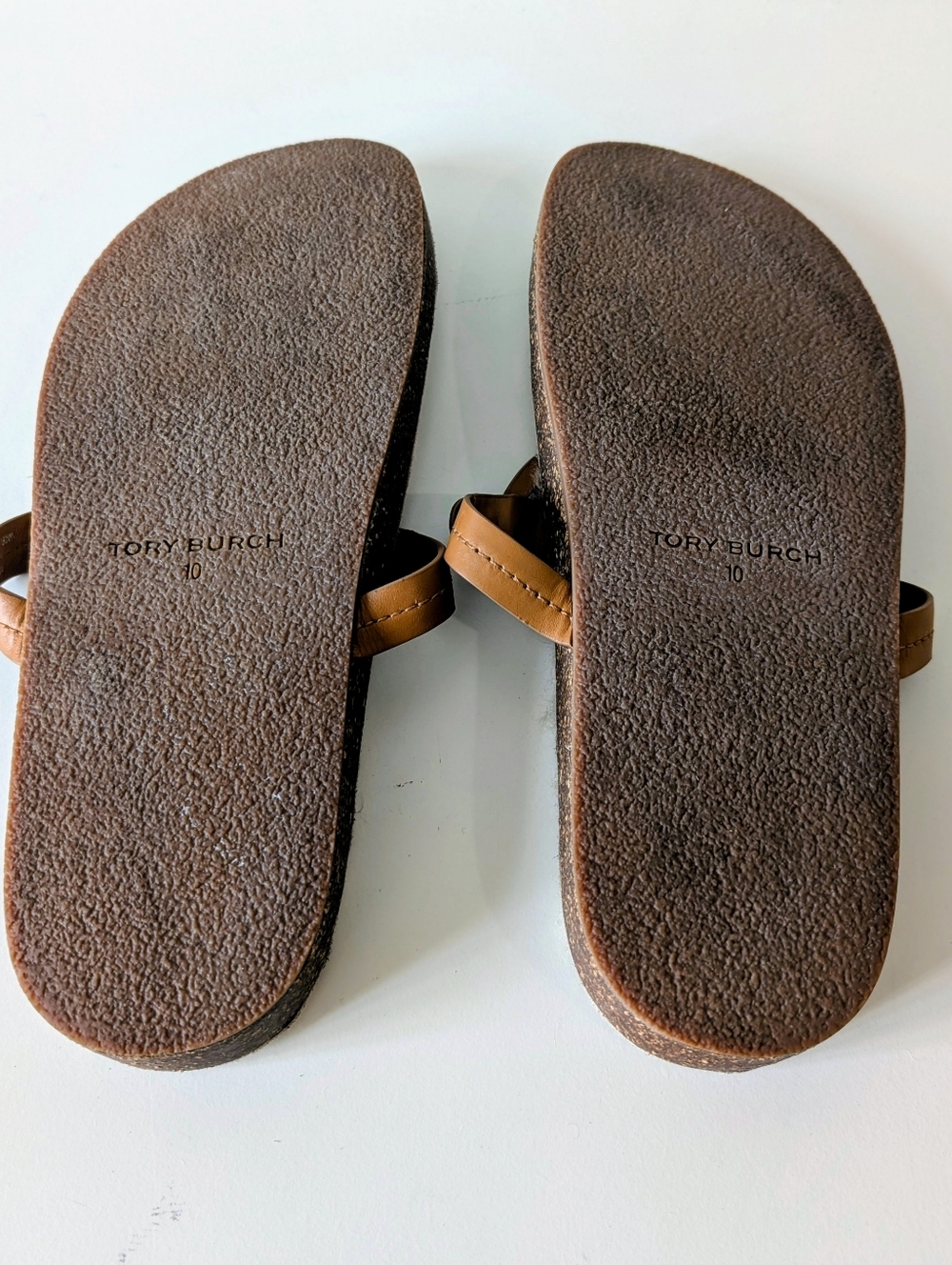 Tory Burch Miller Cloud Shearling Sandals Caramel Corn/ Buttermilk (10) - Picture 5 of 6